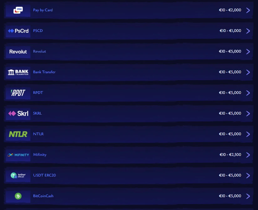 spinight casino payments